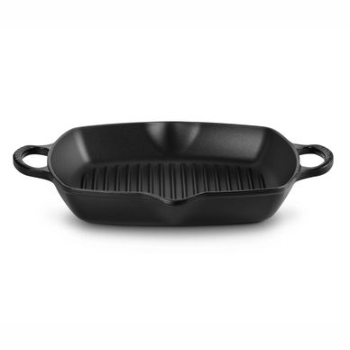 Hoge Grill Le Creuset Vierkant Mat Zwart Cm Etrias Nl